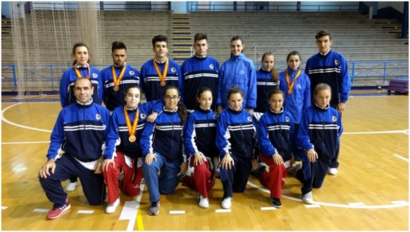 Poker de Medallas en el Campeonato de España de Poomsae. RDOS POR CLUB